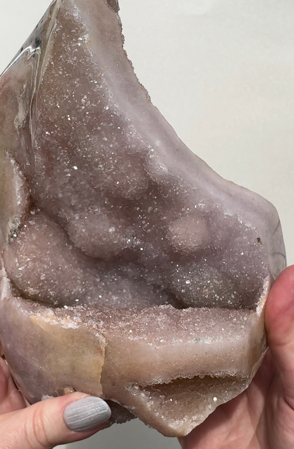XL Druzy Pink Amethyst Freeform