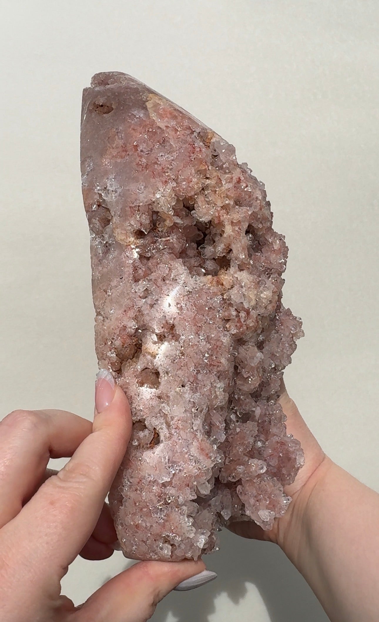 XL Druzy Pink Amethyst Freeform
