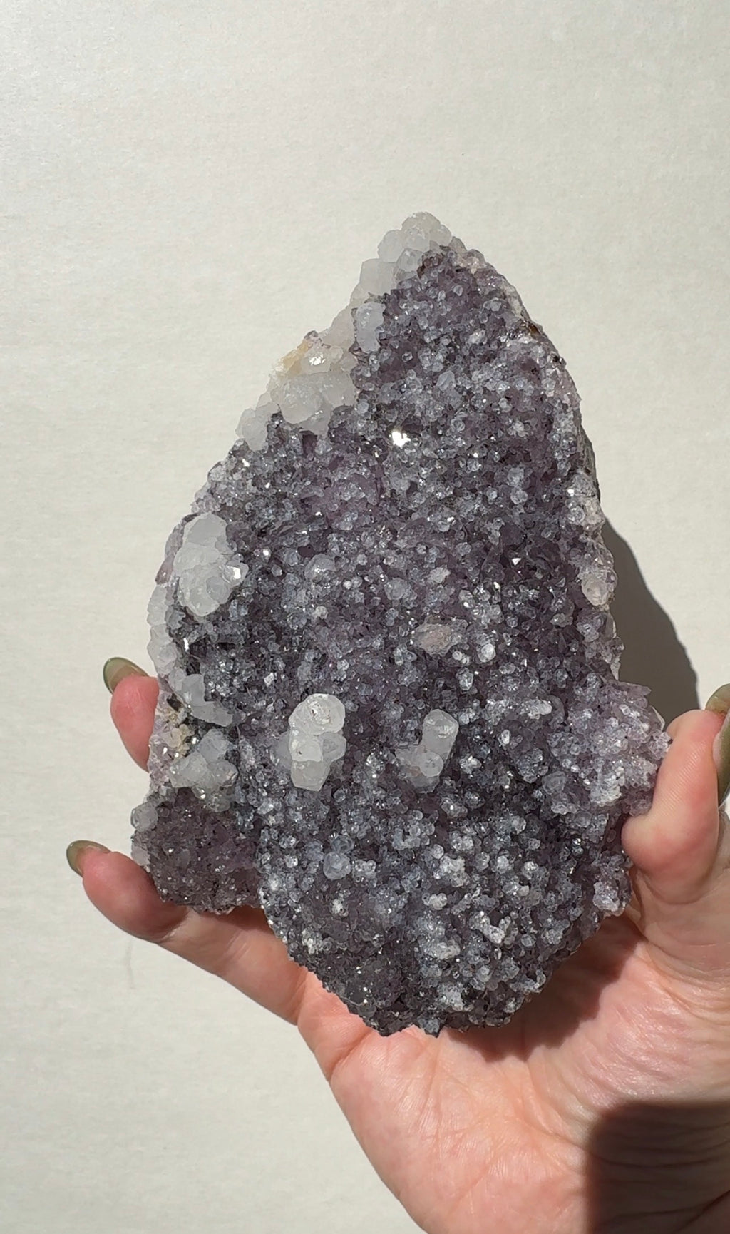 Purple Amethyst with Calcite