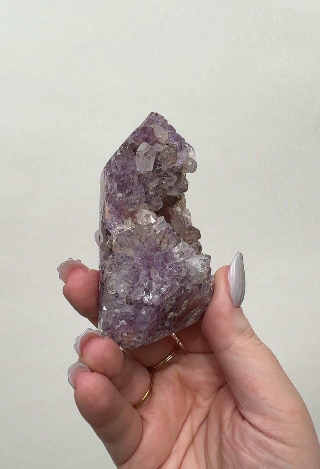 High Quality Druzy Pink Amethyst Tower