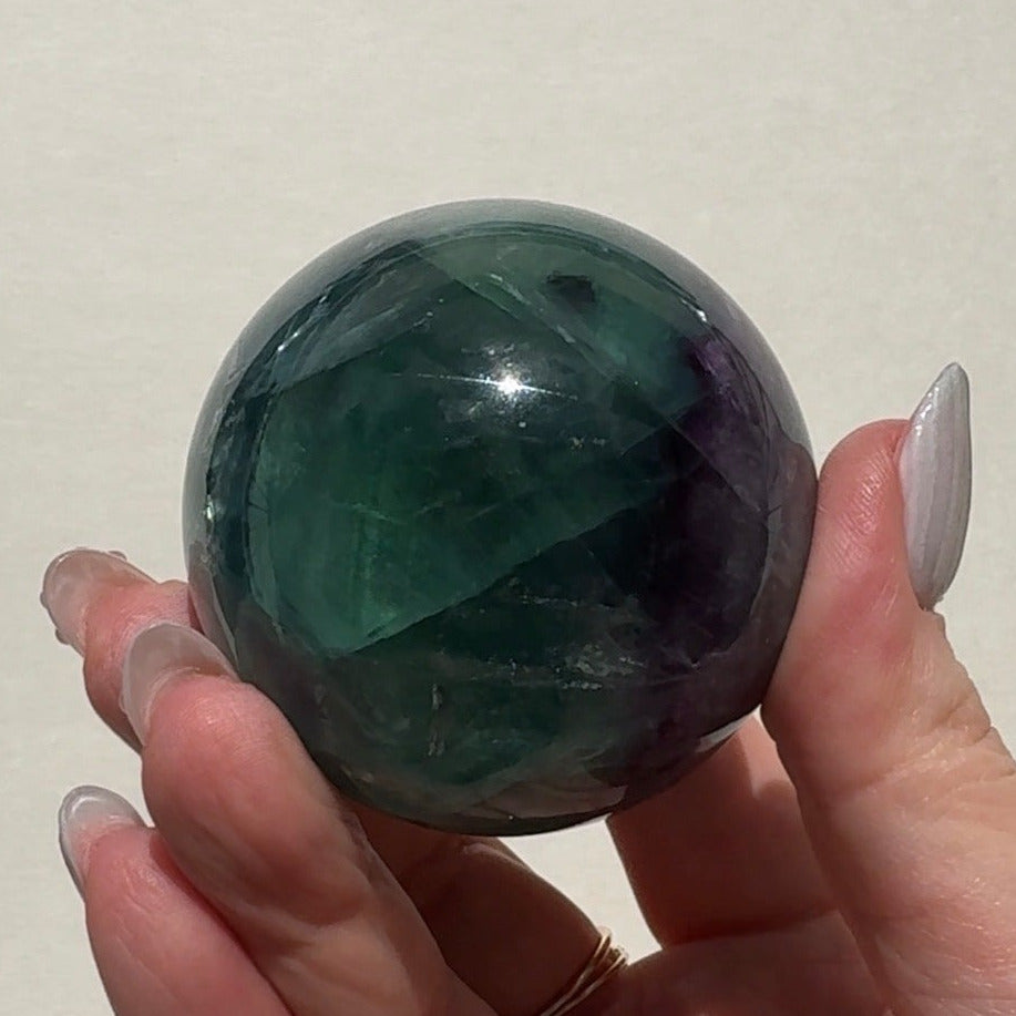 Rainbow Fluorite Sphere | A
