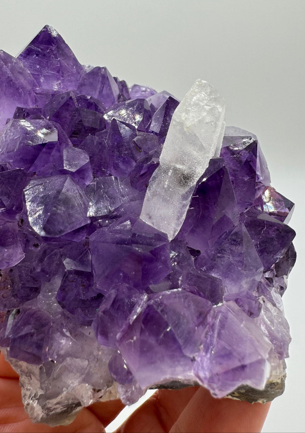 Purple Amethyst with Sugar Calcite Freeform