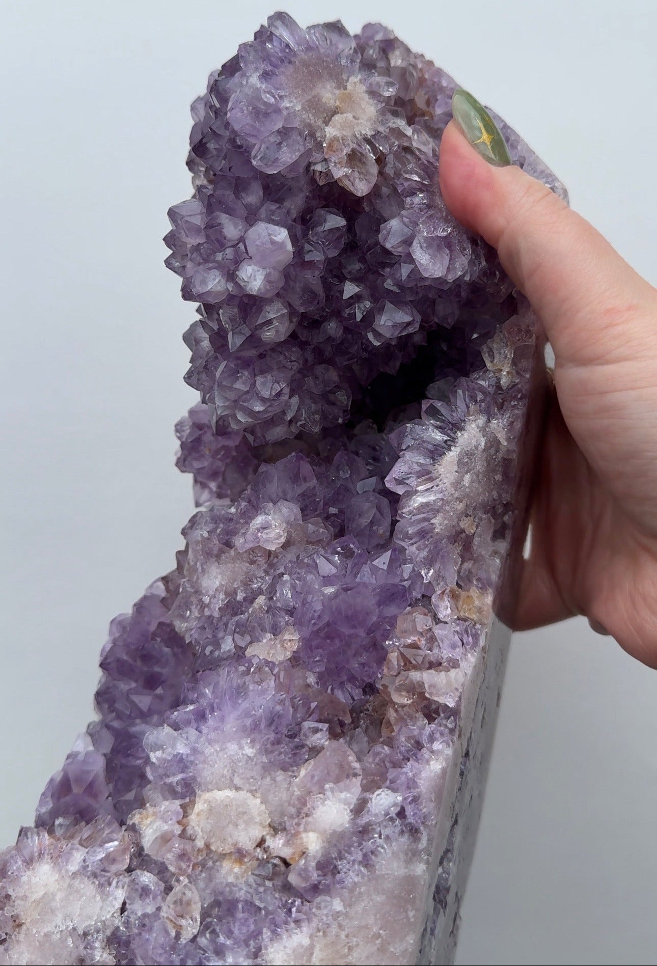 XXL High Quality Druzy Pink Amethyst Tower
