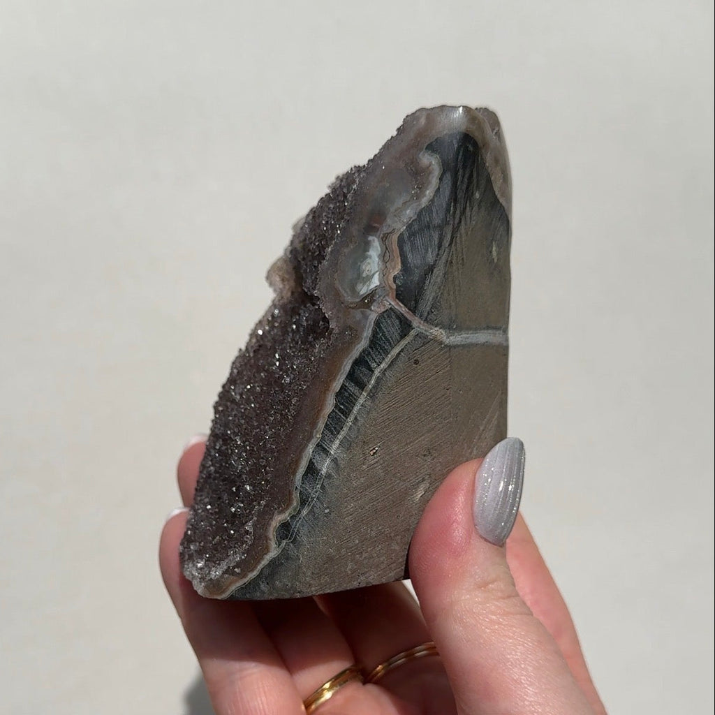 Uruguay Rainbow Amethyst Cutbase