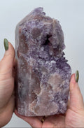 XL High Quality Druzy Pink Amethyst Tower