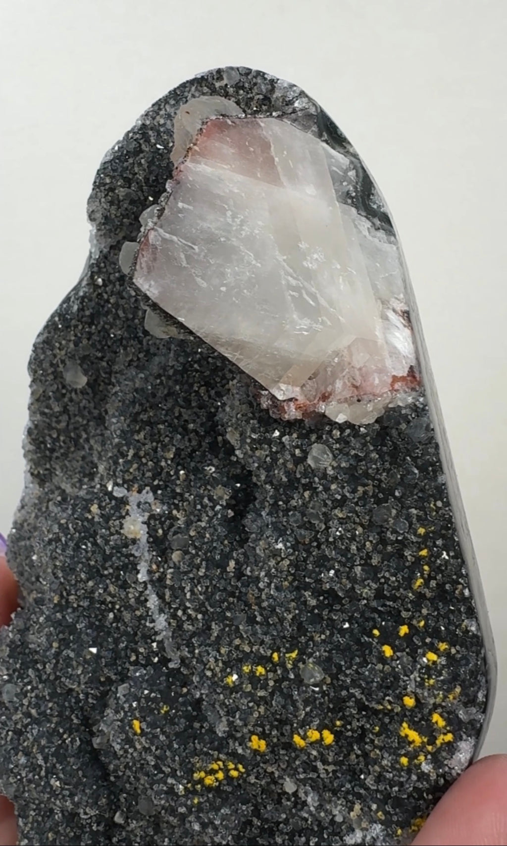 Black Amethyst with Multi-Coloured Calcite | DBA