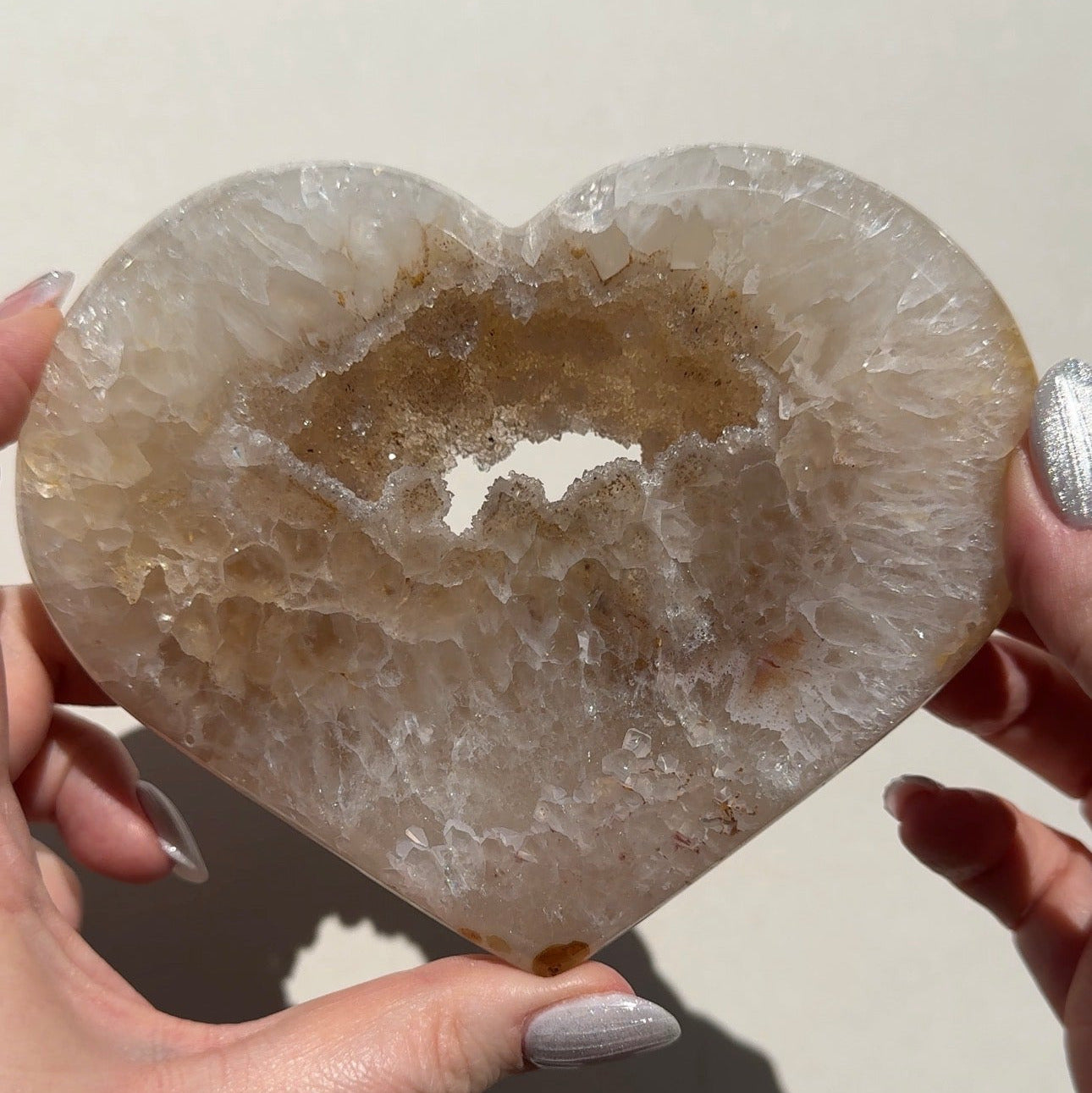 Druzy Agate Heart