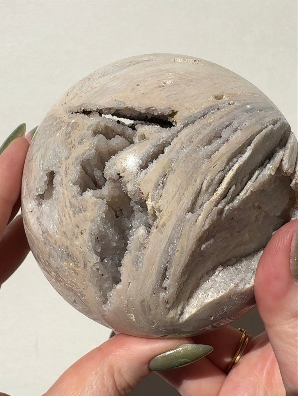 XL Druzy Pink Amethyst Sphere