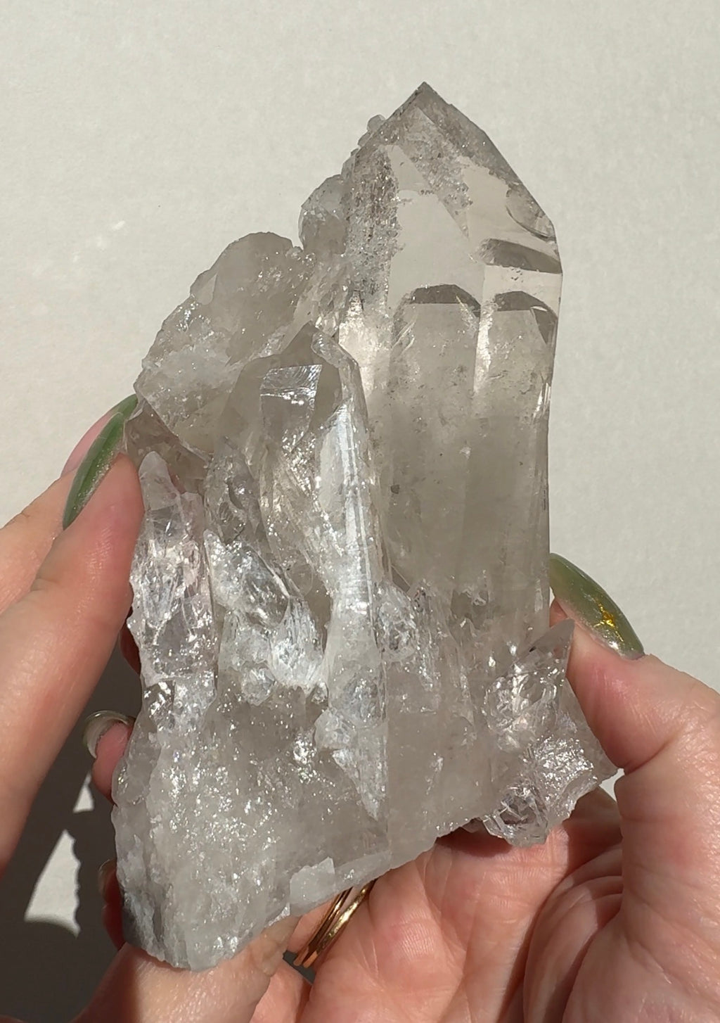 Quartz Cluster with Sugar Druzy