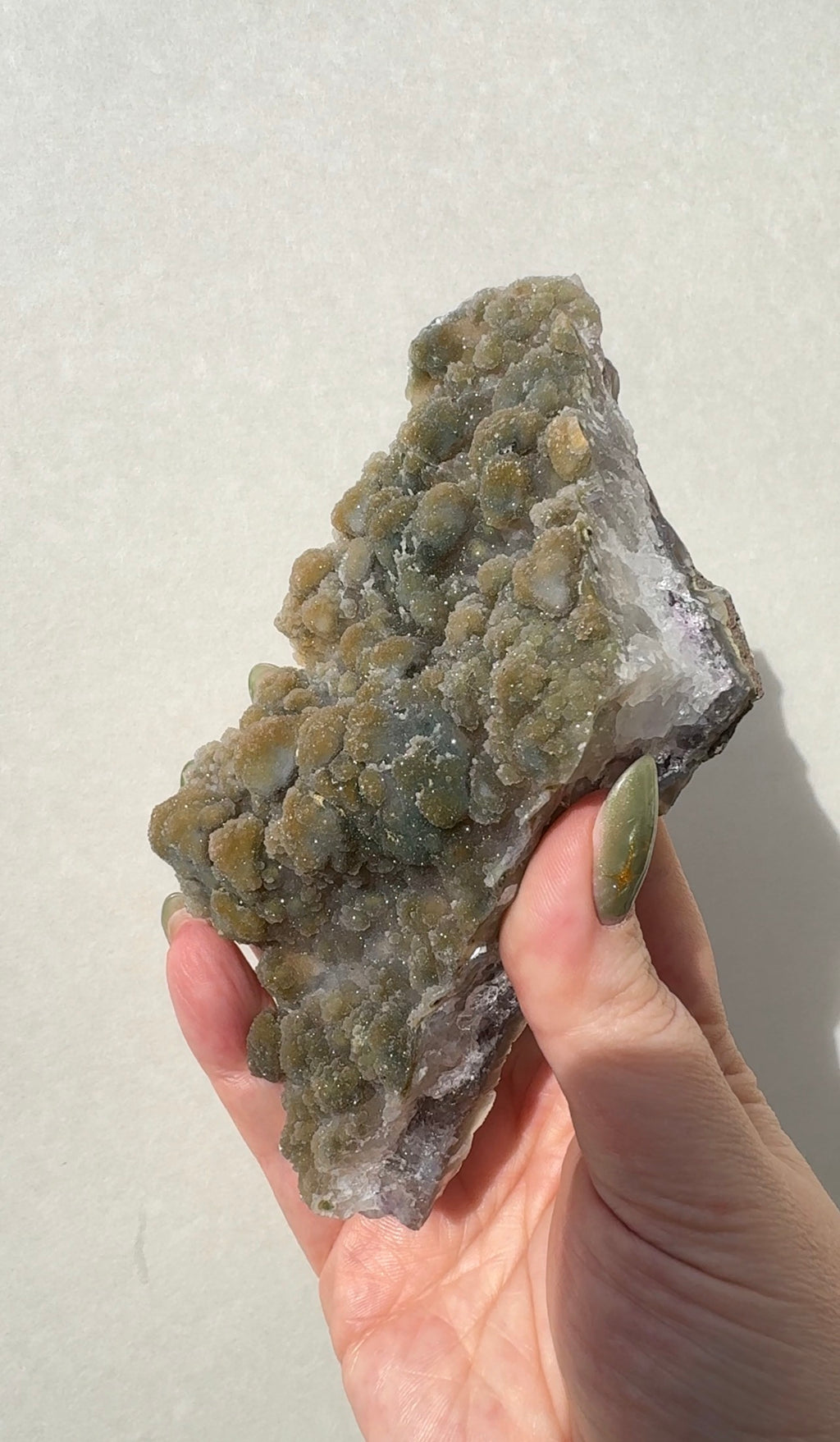 Sugar Amethyst on stand