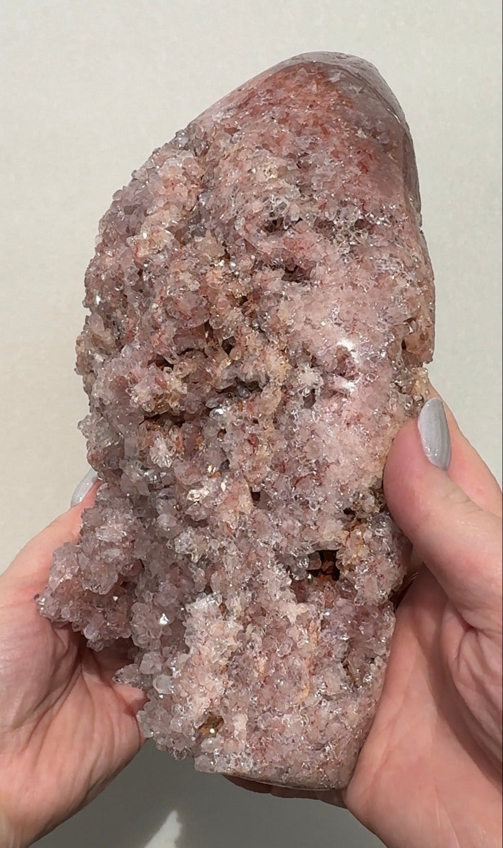 XL Druzy Pink Amethyst Freeform