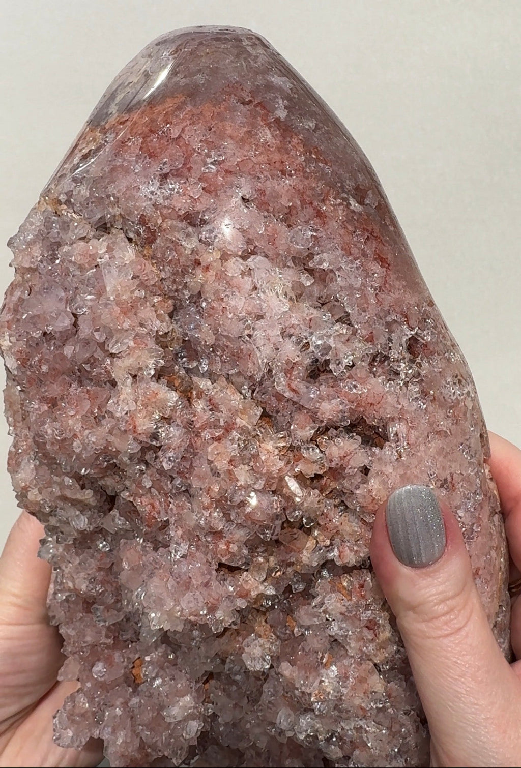XL Druzy Pink Amethyst Freeform