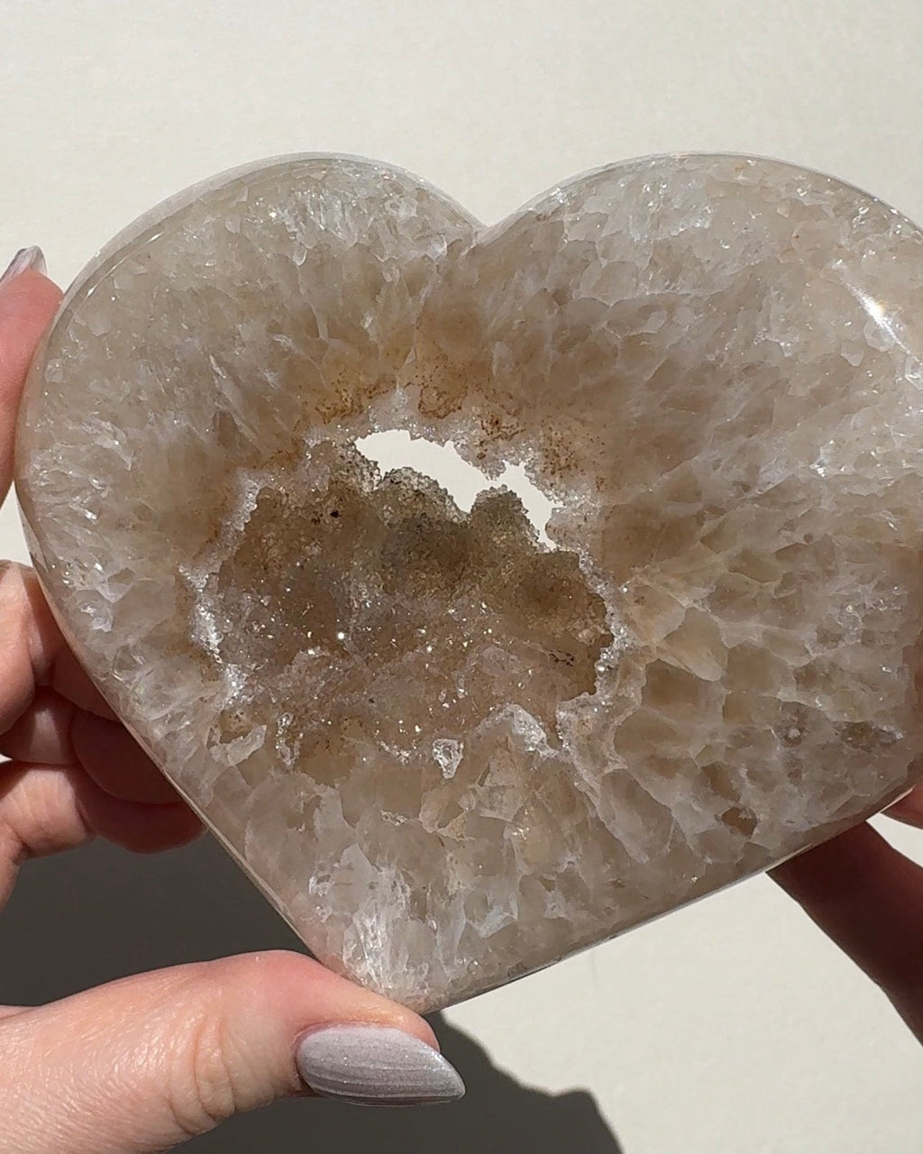 Druzy Agate Heart