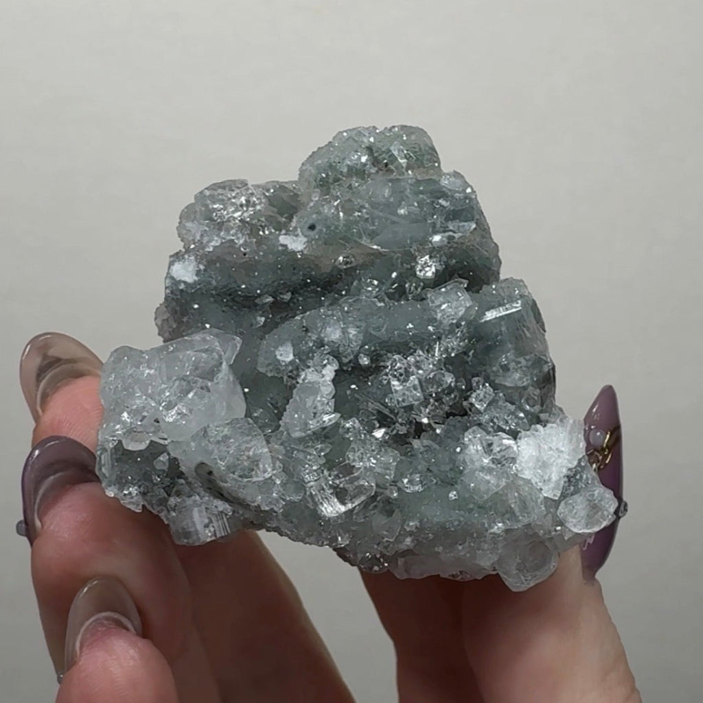 Diamond Apophyllite on Chalcedony | A18