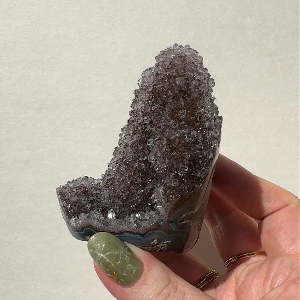 Druzy Uruguay Rainbow Amethyst Freeform