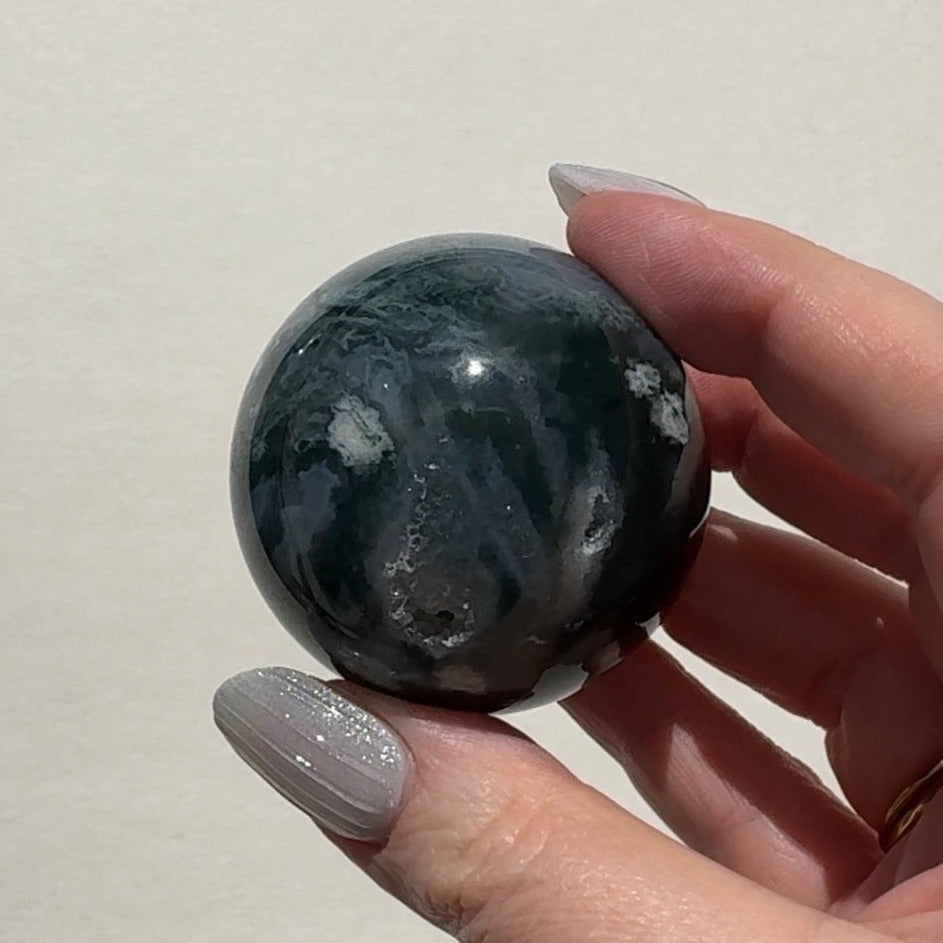 Moss Agate Sphere | A