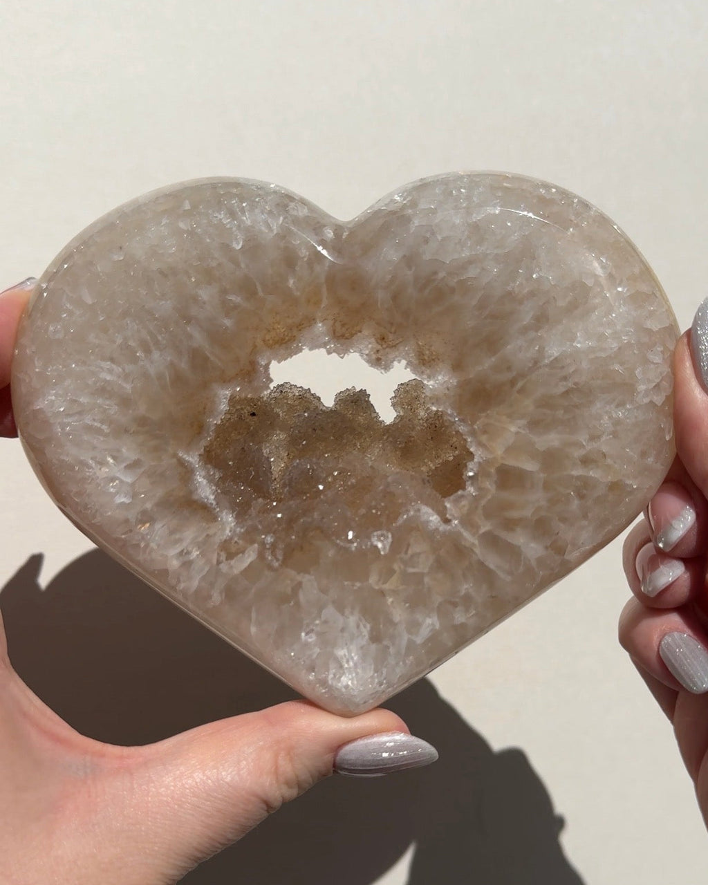 Druzy Agate Heart