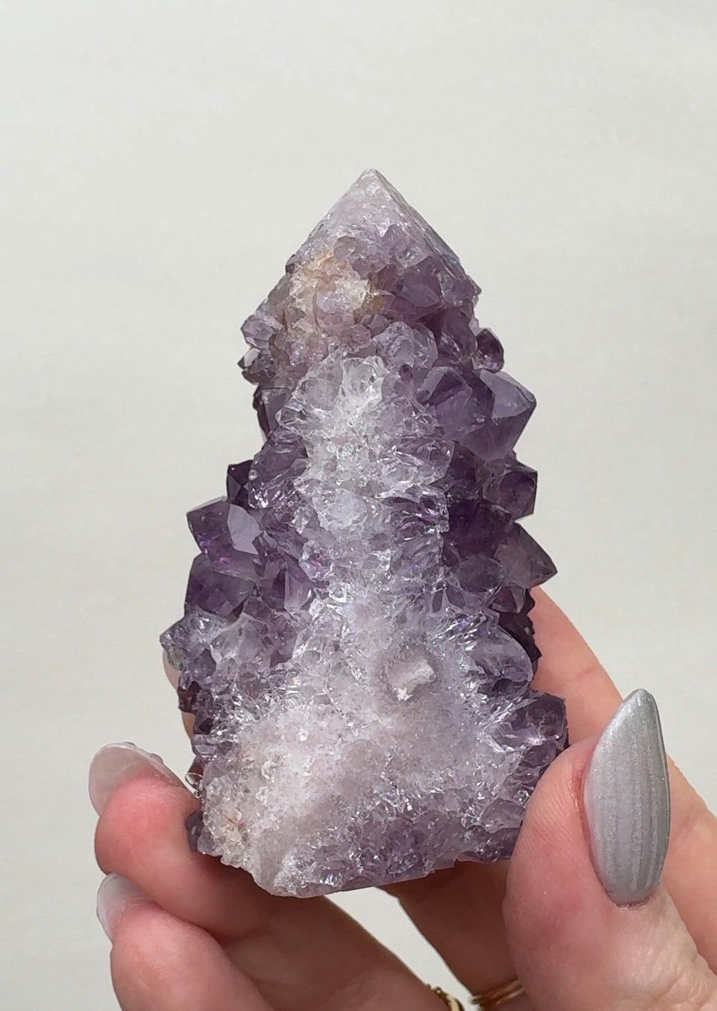 High Quality Druzy Pink Amethyst Tower