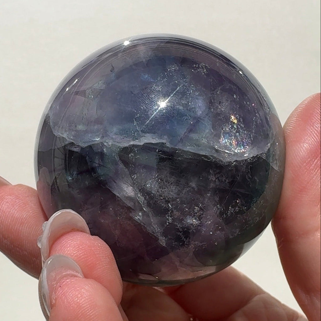 Rainbow Fluorite Sphere | B