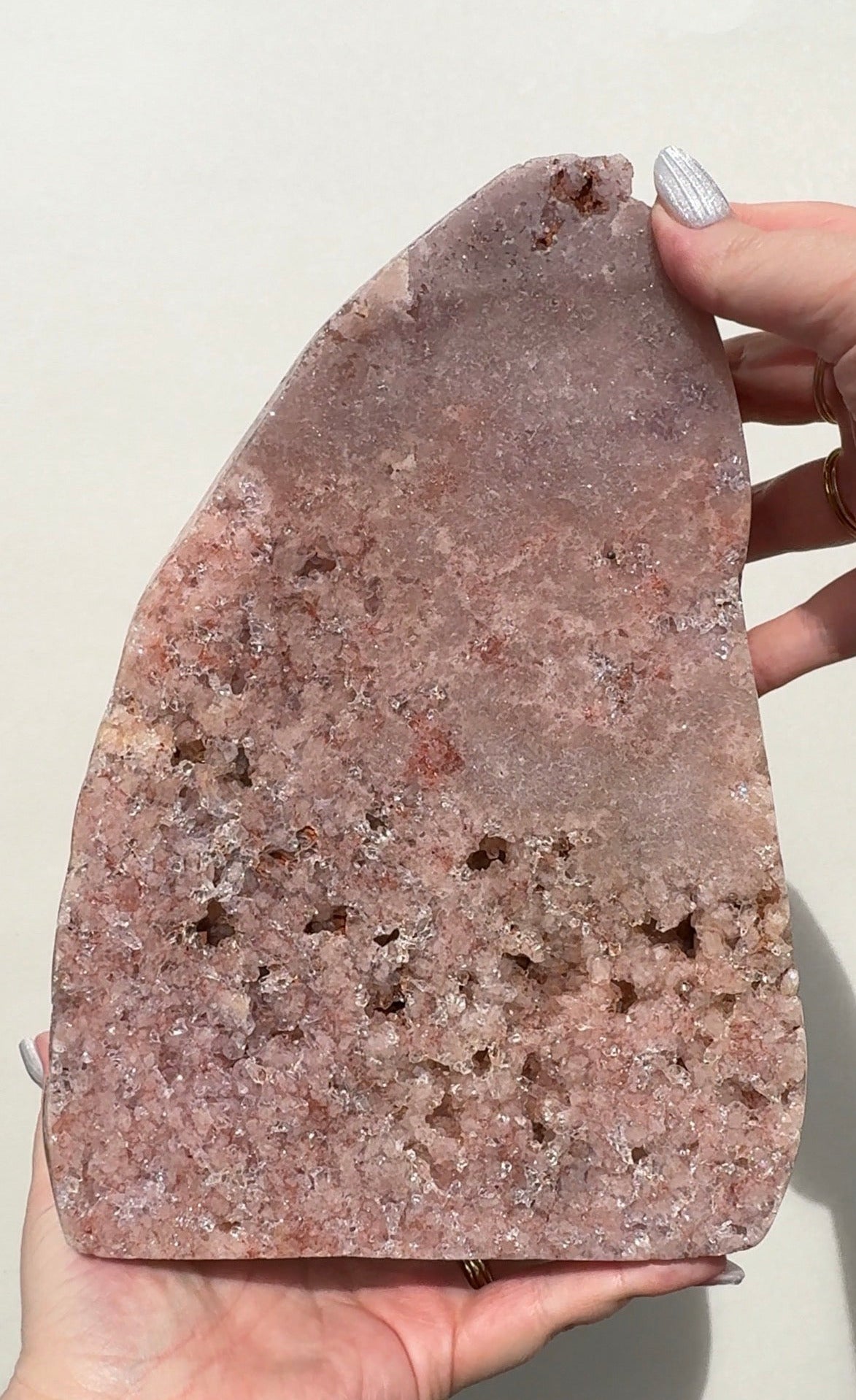XL Druzy Pink Amethyst Freeform