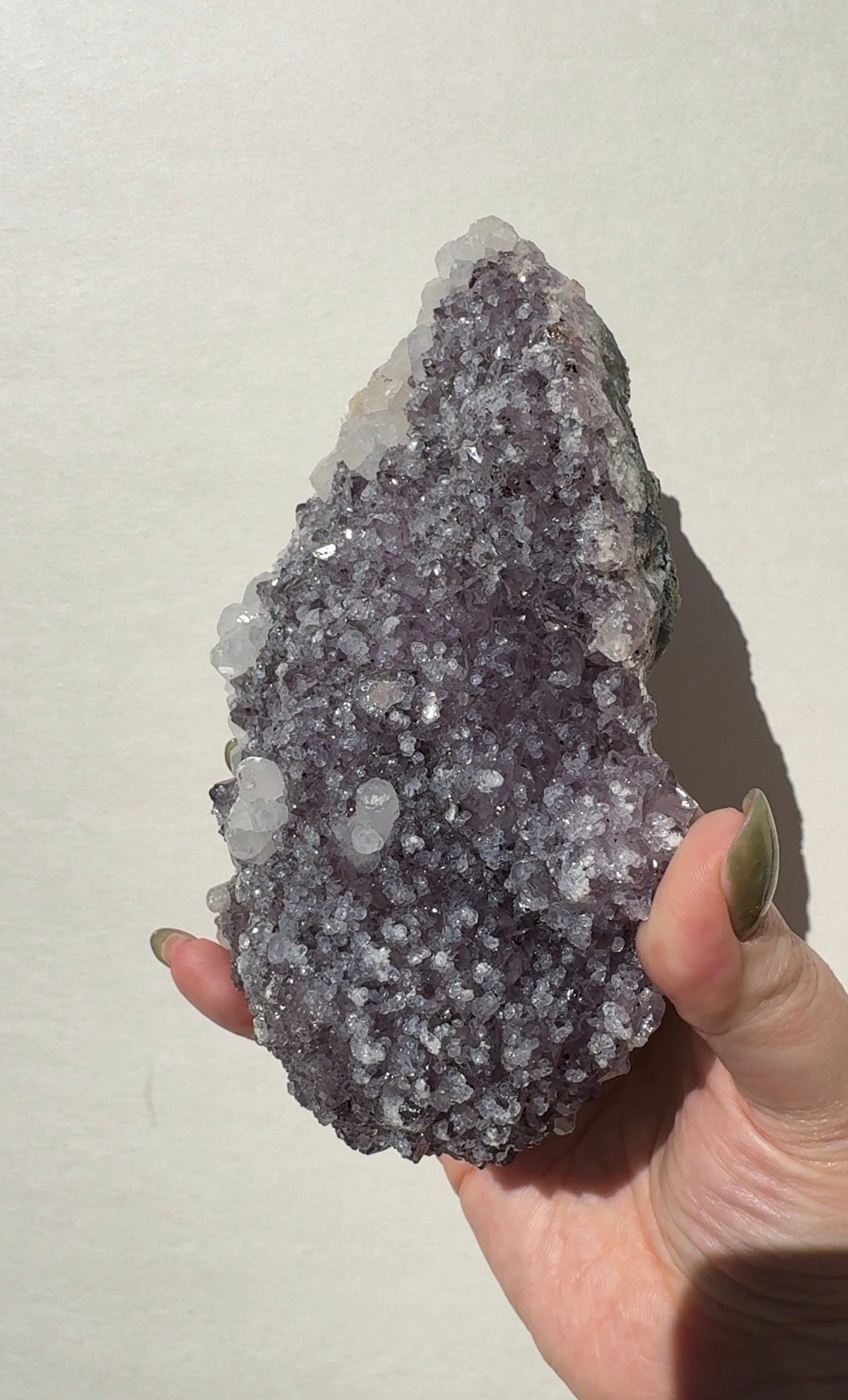 Purple Amethyst with Calcite