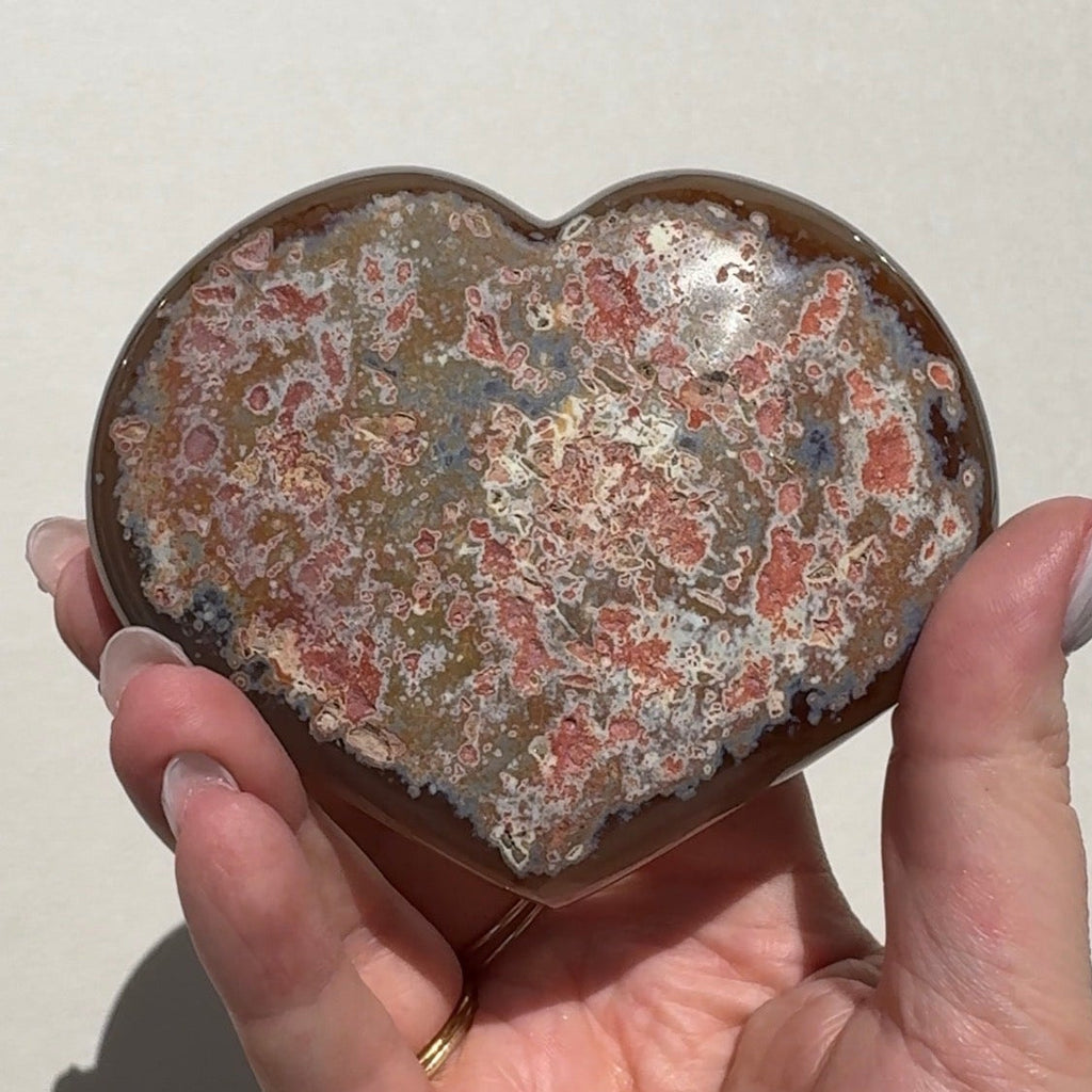 Druzy Agate Heart