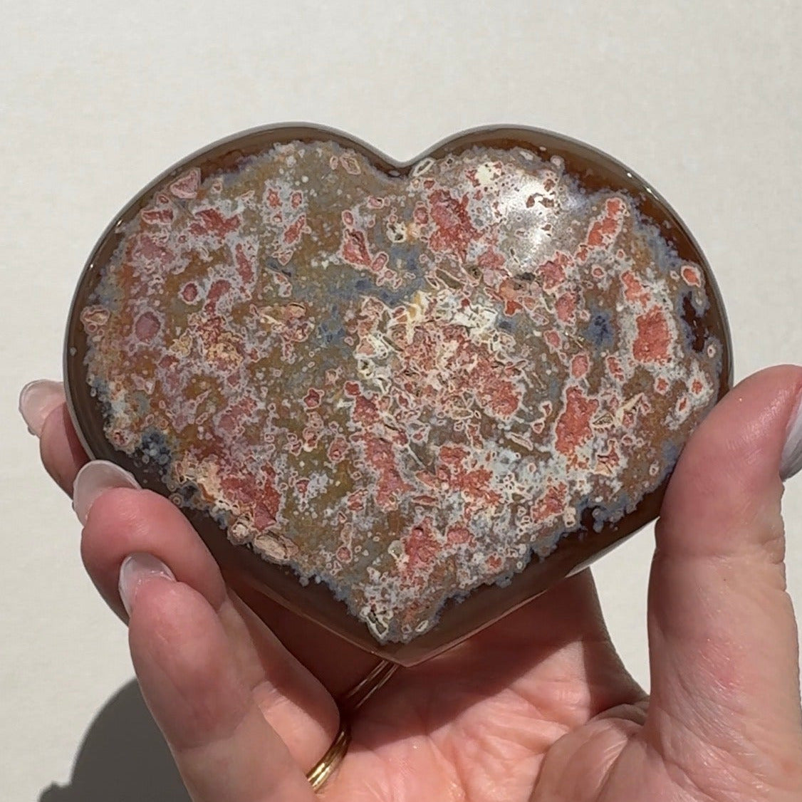 Druzy Agate Heart