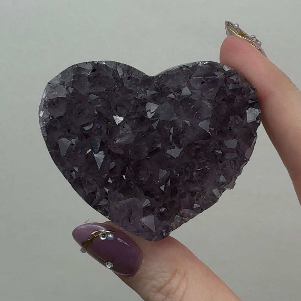 Purple Amethyst Heart | HB