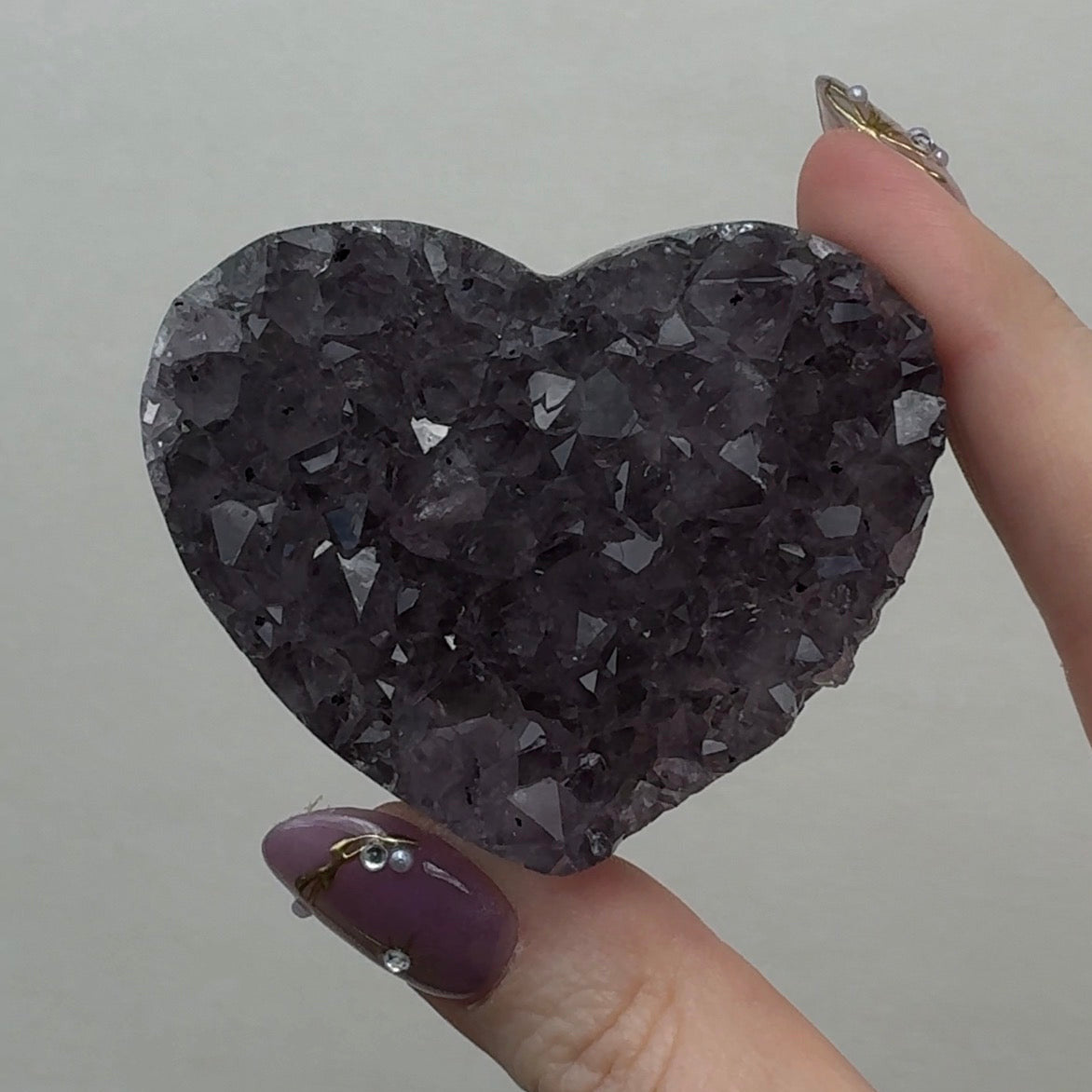 Purple Amethyst Heart | HB