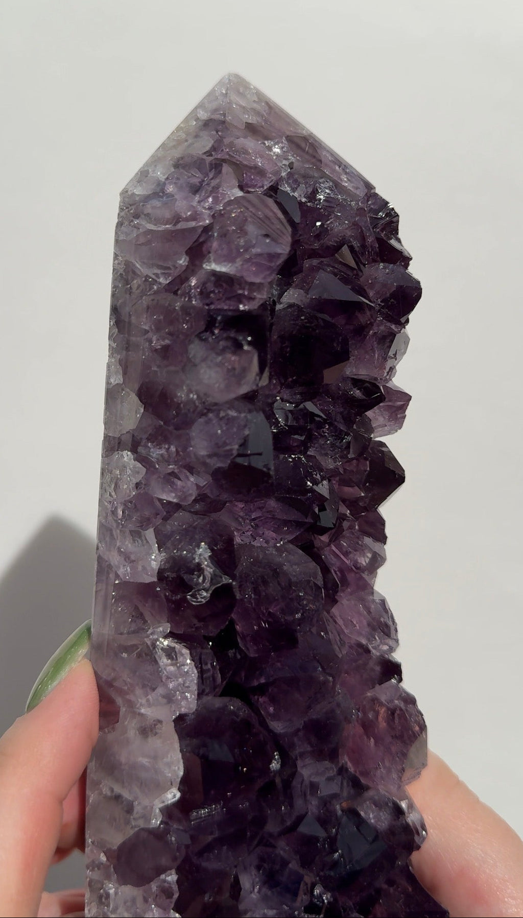 High Quality Purple Amethyst Tower