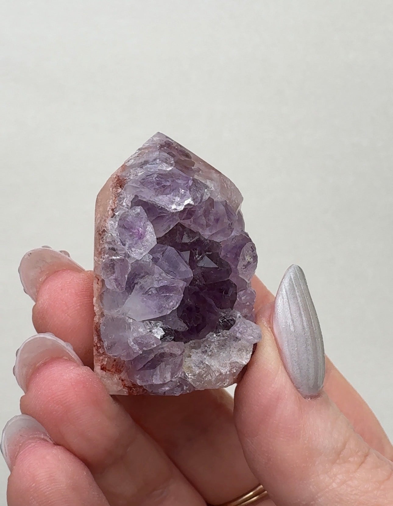 High Quality Druzy Pink Amethyst Tower