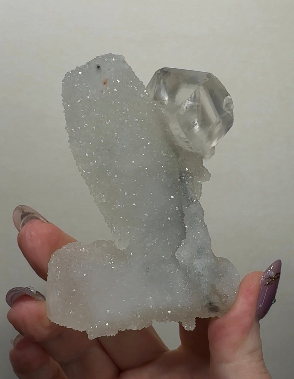 Diamond Apophyllite on Chalcedony | DA20