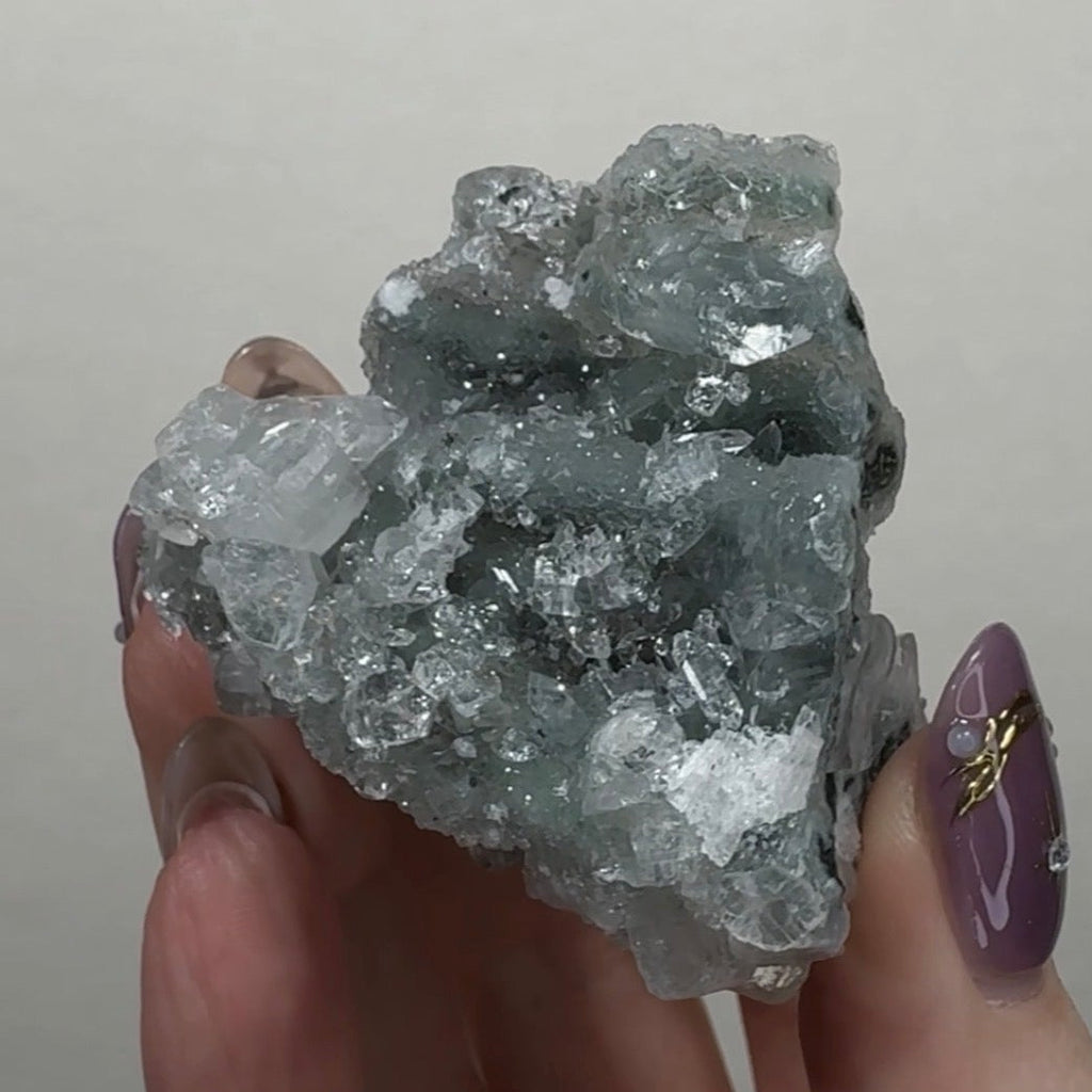 Diamond Apophyllite on Chalcedony | A18