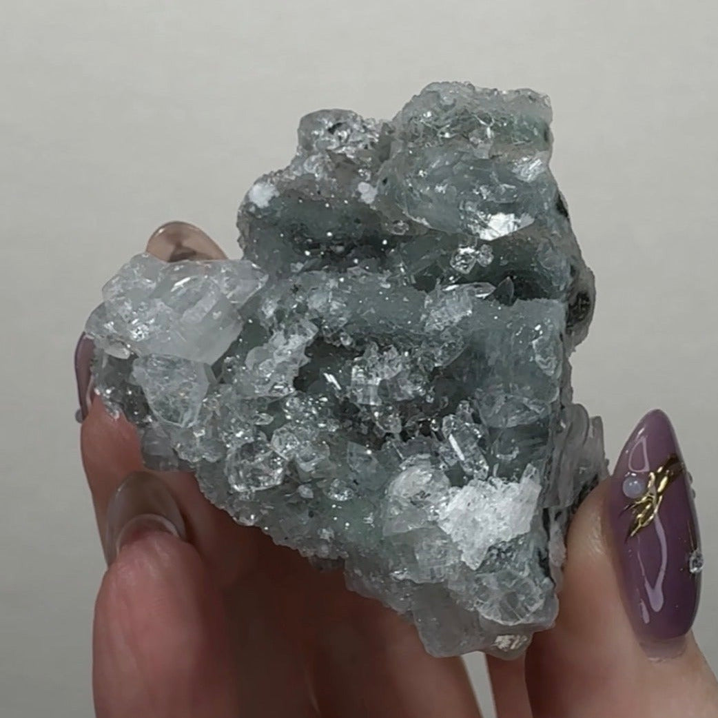 Diamond Apophyllite on Chalcedony | A18