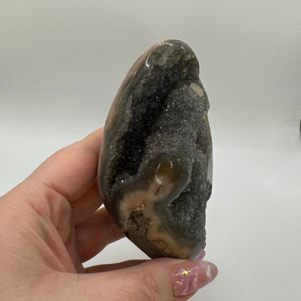 Uruguay Rainbow Amethyst with Calcite