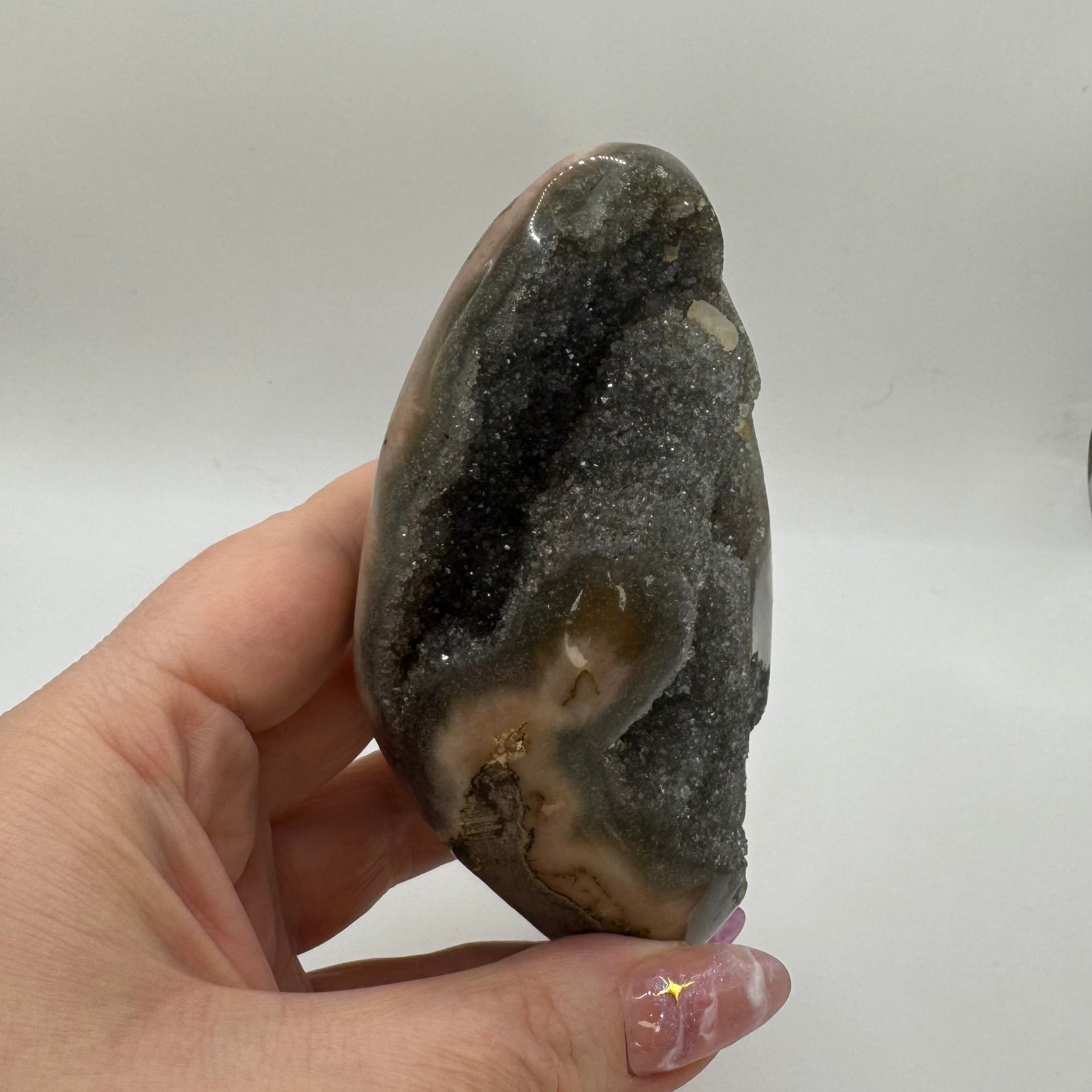 Uruguay Rainbow Amethyst with Calcite