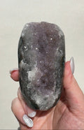Druzy Uruguay Rainbow Amethyst Cutbase