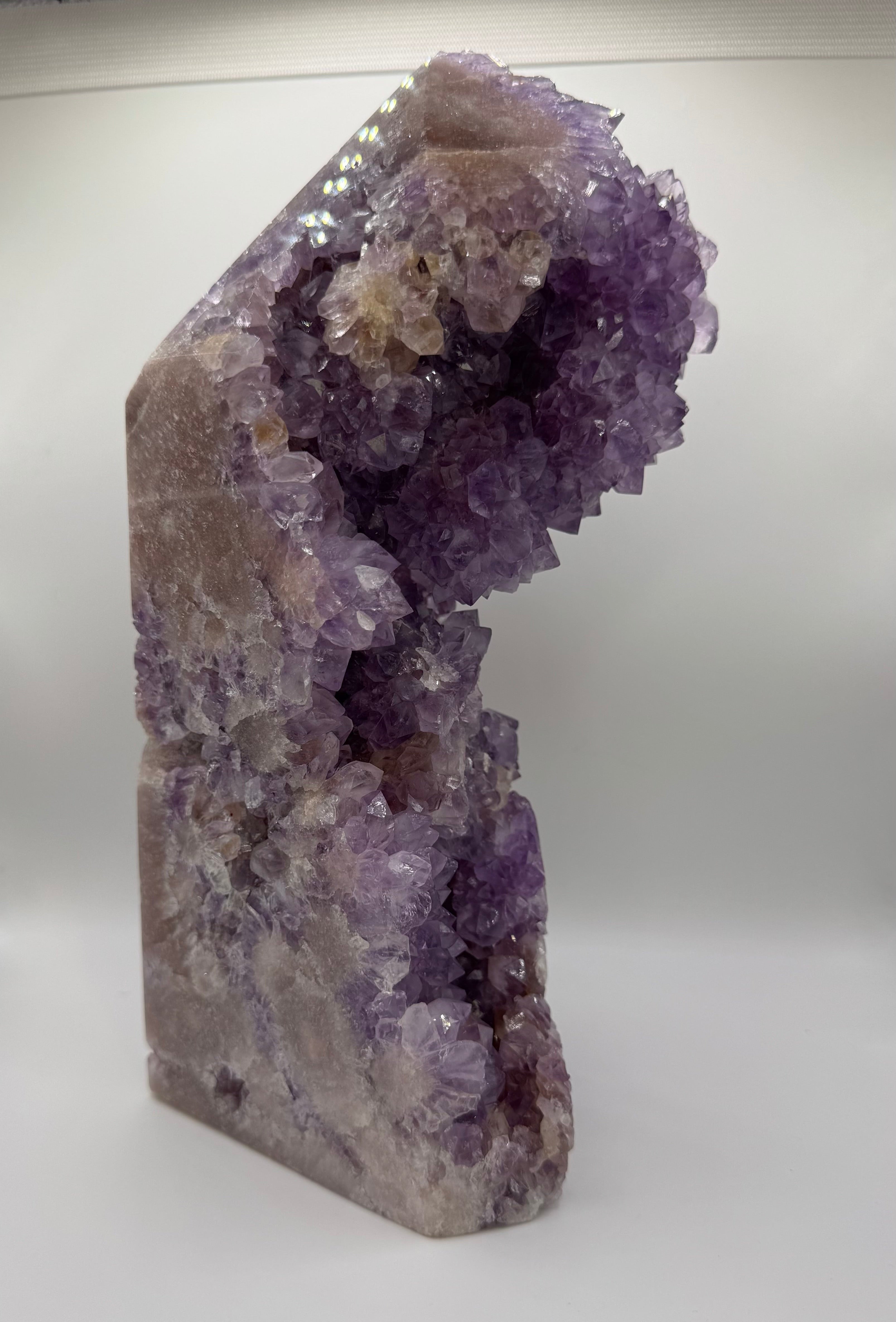 XXL High Quality Druzy Pink Amethyst Tower