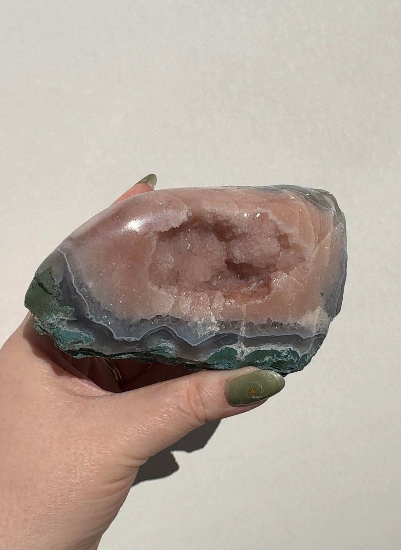 Druzy Pink Agate Freeform