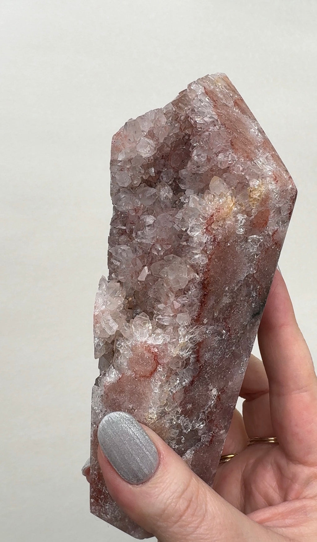XL High Quality Druzy Pink Amethyst Tower