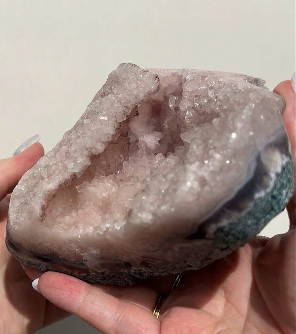 XL Druzy Pink Amethyst Freeform