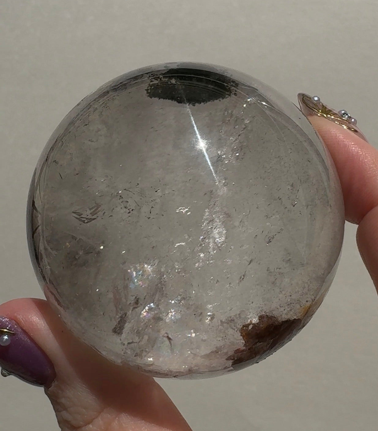 Lodolite Quartz Sphere | A