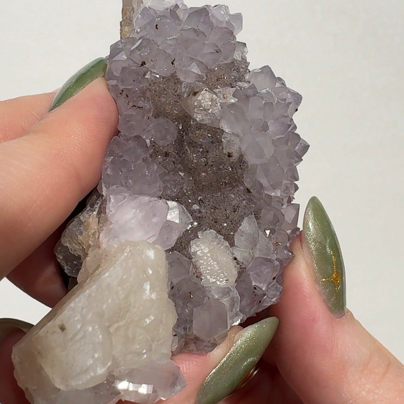 Uruguay Sugar Amethyst Freeform with Calcite