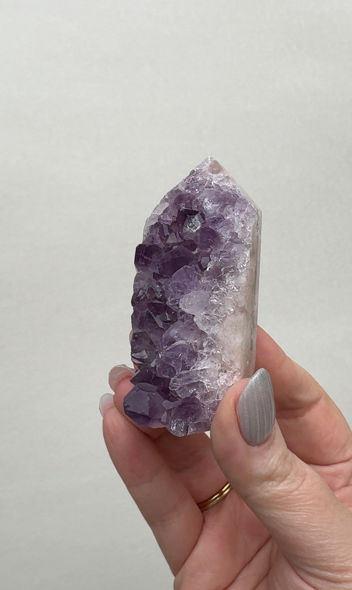 High Quality Druzy Pink Amethyst Tower