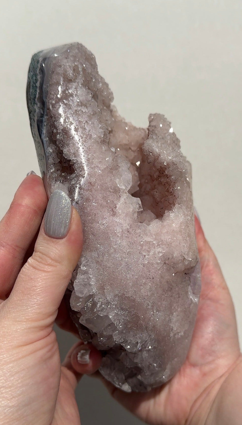 XL Druzy Pink Amethyst Freeform