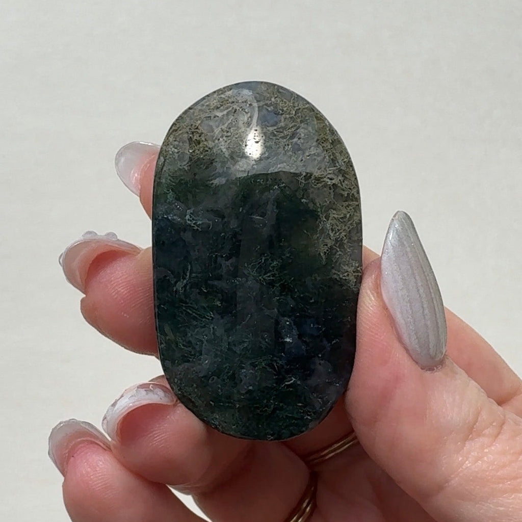Moss Agate Palmstone | J