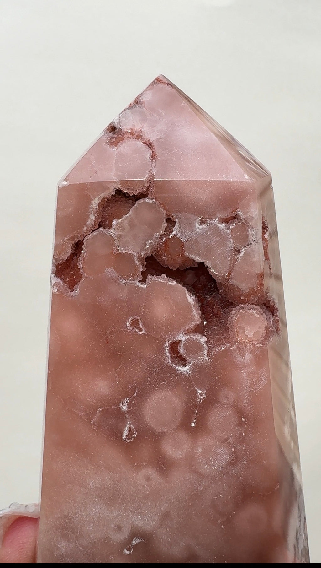 High Quality Druzy Pink Amethyst Tower