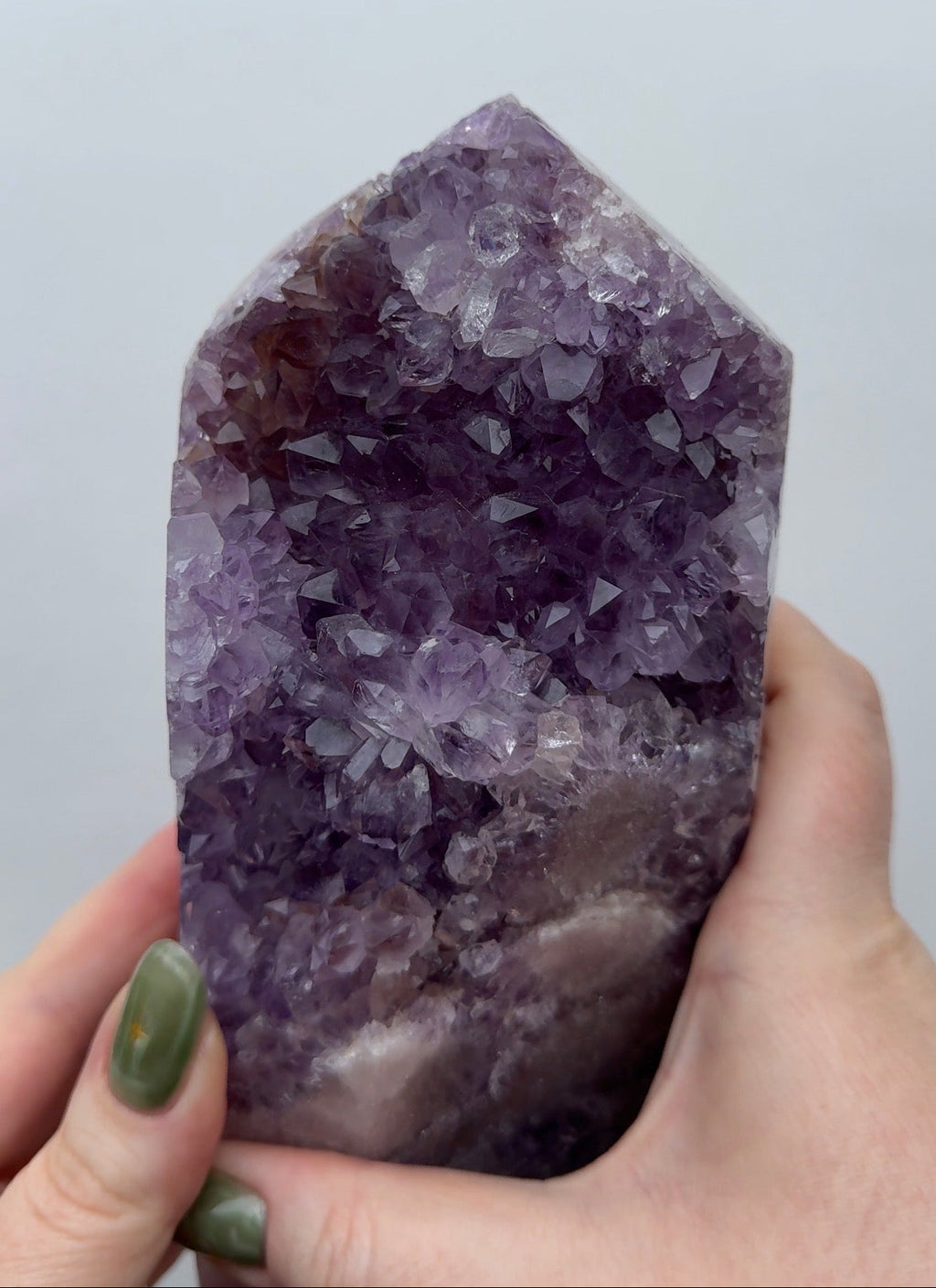 XL High Quality Druzy Pink Amethyst Tower