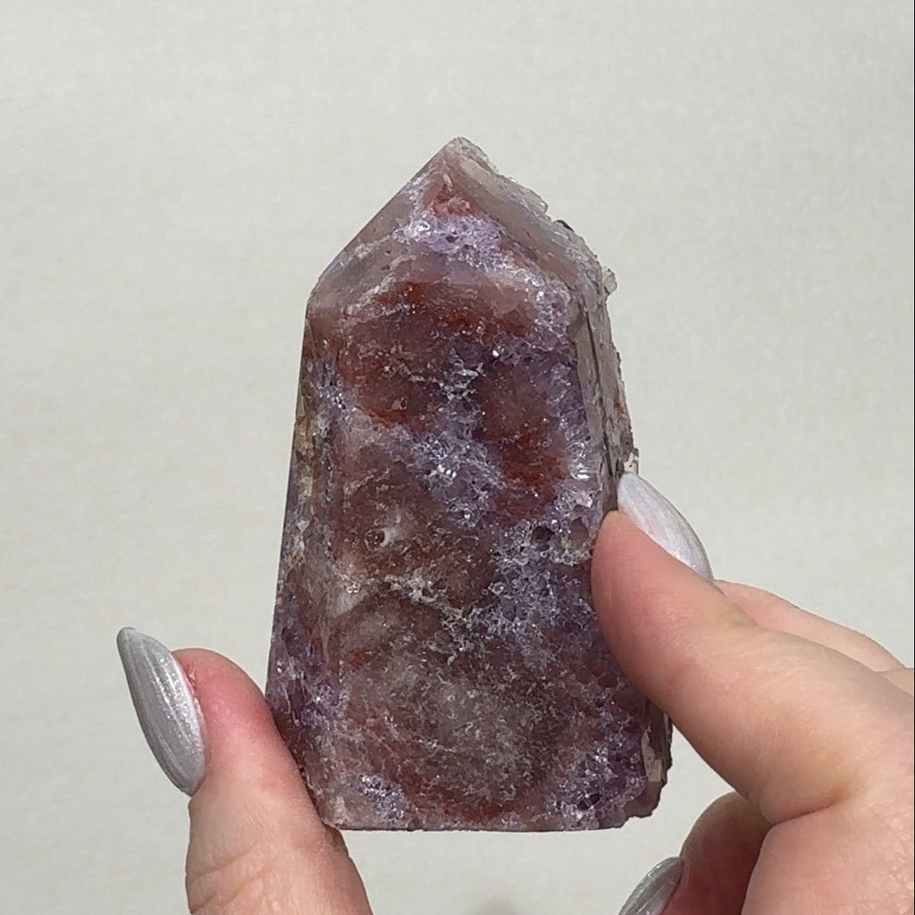 High Quality Druzy Pink Amethyst Tower
