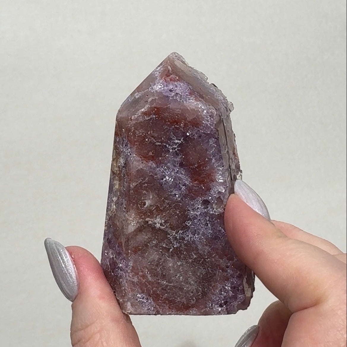 High Quality Druzy Pink Amethyst Tower